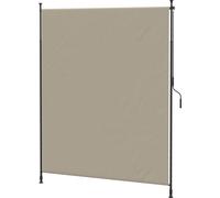 Store vertical 200 x 292 cm, store vertical, protection solaire rétractable, store latéral réglable, pare-vent en aluminium couleur sable