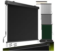 Store vertical extérieur - KESSER - Protection solaire et visuelle - Mécanisme à manivelle - Dimensions 160x250 cm