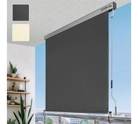 Store vertical d'extérieur 180 x 250 cm – Protection durable de l'intimité, poignée réglable, protection solaire imperméable, voile d'ombrage vertical pratique pour terrasse, balcon ou jardin, couleur