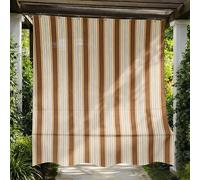 Store Vertical Extérieur 290 x 290 cm, 1 Pièce Rideau Extérieur sans Perçage avec Anneaux et Crochets, Brise Vue Balcon, Pare-Soleil pour Terrasse Pergola Jardin Patio,Marron
