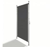 Store vertical extérieur, balcon, terrasse, extensible, avec manivelle, fixation par serrage sans perçage, brise-vue, protection contre le vent, 120 x 270 cm, anthracite
