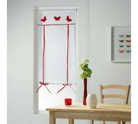 Store Voilage Paris Prix - Rouge - 60 x 160 cm