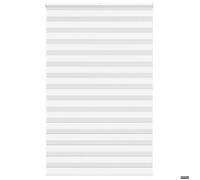 Store zèbre blanc - VIDAXL - 140x200 cm - Polyester - Blanc - Intérieur - Deux modes de montage - Connecteur à chaîne