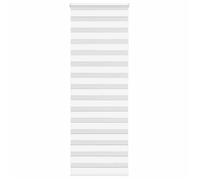 Store zèbre blanc - VIDAXL - 70x230 cm - Polyester - Blanc - Intérieur - Deux modes de montage - Connecteur à chaîne