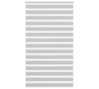 Store zèbre gris clair largeur du tissu 125,9 cm polyester vidaXL