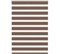 Store zébré Marron 105x150 cm Largeur du tissu 100,9 cm Polyester, Stores Design Meubles