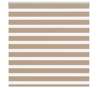 Store zèbre marron sable largeur du tissu 145,9 cm polyester vidaXL