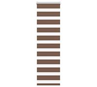 vidaXL – Store zèbre Marron sable – Polyester – Largeur tissu 45,9 cm