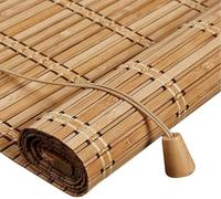 Stores à Enroulement en Bambou Rétro,Naturel Respirant Rideau en Bambou,Store Venitien Bois,Store Fenetre Occultant,Rouleaux Romains pour Balcon/Jardin/Intérieur/Extérieur (70x150cm/28x59in)