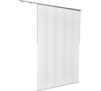 Stores à panneaux coulissants Rail extensible de 116 cm à 218 cm Largeur ajustable Blanc