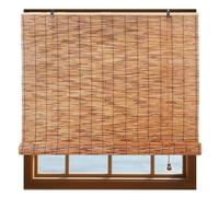 Stores À Rouleaux En Bambou Rétro, Rideau De Bambou D'intimité Pour L'extérieur Jardin, Rideaux Bambou 40 50 60 45 80 90 110 120 130 150 160 Cm Store Enrouleur Occultant En Bambou(W60cm x H160cm)