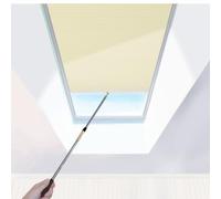 Stores cellulaires manuels fenêtres de toit semi-occultants | Commande manuelle avec tige extensible, isolation thermique, filtration de la lumière, 180 x 226 cm pour fenêtres de toit inc
