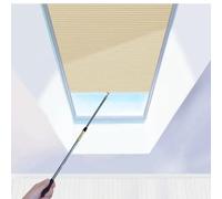 Stores cellulaires manuels fenêtres de toit semi-occultants | Commande manuelle avec tige extensible, isolation thermique, filtration de la lumière, 180 x 226 cm pour fenêtres de toit inc