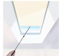 Stores cellulaires manuels fenêtres de toit semi-occultants | Commande manuelle avec tige extensible, isolation thermique, filtration de la lumière, 180 x 226 cm pour fenêtres de toit inc