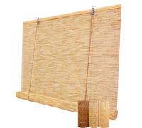 Stores en bambou enroulables naturels - Rideaux roulants pour fenêtres | Stores en bambou enroulables naturels - Idéal pour la terrasse et l'extérieur, filtres à lumière et intimité