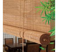 Stores en Bambou Naturel Stores Venitiens Bois pour Veranda Filtre de lumière Store Enrouleur Exterieur Stores Romains Tissé à La Main, Faciles à Installer,Personnalisable