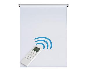 Stores enroleurs motorisé Jour Nuit Premium Double Tissu Finitions Haut de Gamme Galerie et chaînette en Aluminium Qualité maximale pour Fenêtres et Portes Store Zébre STORESDECO Blanc 120x180 cm