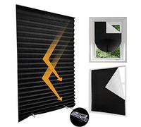 Stores occultants Protection UV améliorée Non-tissé High Shading Stick On No Drilling Cut to Size Perfect Fit Clip On Self Adhesive Pleated Shades Temporary Blinds for Bedroom Bathroom Window