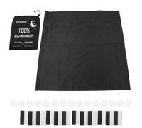 Stores Occultants Temporaires pour Fenêtres, 100x300cm, sans Perçage | Toile Oxford, Découpe Personnalisée, Fixation Adhésive avec Aimants et Stickers, pour Chambre