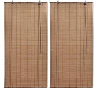 Stores roulants en bambou 2 pcs 100x160 cm Marron