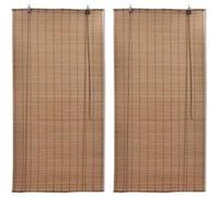 Stores roulants en bambou 2 pcs 150x220 cm Marron Marron G