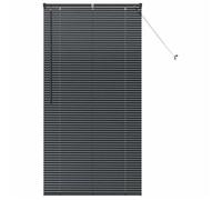 Vidaxl Store De Fenêtre Avec Des Rideaux Noir Aluminium