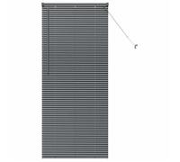vidaXL Stores vénitiens Gris foncé 175 x 75 cm Aluminium, Stores en Aluminium rectangulaires Modernes, Ajustables, pour fenêtre, contrôle de la lumière et intimité à la Maison