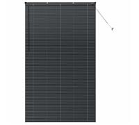 vidaXL Stores vénitiens Noir 220 x 135 cm Aluminium, Stores en Aluminium rectangulaires Modernes, Ajustables, pour fenêtre, contrôle de la lumière et intimité à la Maison