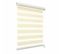 Stores Zébrés De Protection Solaire, Store Enrouleur Jour Nuit Occultant,Store Enrouleur Zébré Jour Et Nuit,Protection De L'Intimité,pour Chambre À Coucher, Cuisine Et Bureau(Beige,W120xH160cm)