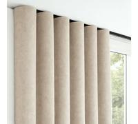 STORESDECO Rideau Occultant Blackout XXL Hauteur 3 Mètres, Polyester avec Galon Fronceur, Blackout Total et Intimité, Isolation Thermique, Fenêtres et Portes, Pierre 300x300 cm