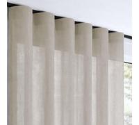 STORESDECO Rideau Tamisant XXL Hauteur 3 Mètres, Polyester avec Galon Fronceur, Équilibre Lumière et Intimité, Design Moderne et Élégant, Fenêtres et Portes, Pierre 200x300 cm