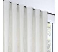 STORESDECO Rideau Voilage XXL Hauteur 3 Mètres, Voile en Polyester avec Galon Fronceur, Fenêtres et Portes, Filtrage Lumière, Design Moderne et Élégant, Blanc 200x300 cm
