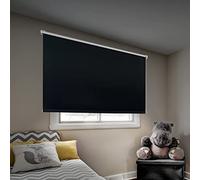 STORESDECO - Store Enrouleur Occultant Thermo, Installation Facile, Stores sans Perçage, Idéal pour Fenêtres Battante et Basculante | EasyFix Thermo, Couleur Noir, 45 cm x 180 cm