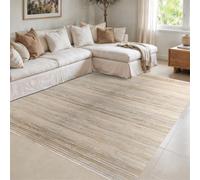STORESDECO - Tapis Antidérapant en Bambou Naturel Idéal pour Le Salon, Le Couloir, La Salle De Bain... Effet Parquet ! Disponible en Grandes Tailles | Beige, 50 cm x 200 cm