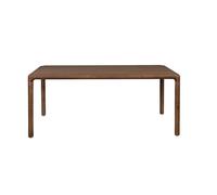 STORM - Table repas en bois finition Noyer L220 Marron foncé