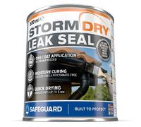 Stormdry Plastique liquide Noir 500 ml - Réparation rapide pour toiture | Étanchéité de toiture - Toit plat, toit de garage, abri de voiture, gouttières - Résistant aux intempéries