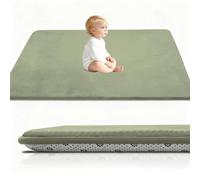 Stqyeiw Tapis d'éveil et de Jeux Epais de 3 CM, Beb Tapis pour bébé Conception Antidérapante 50 x 180 cm Vert Herbeux Tatami Tapis pour la Chambre Bebe, Chambre d'enfants pour Filles et Garçons