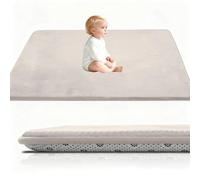 Stqyeiw Tapis d'éveil et de Jeux Epais de 3 CM, Beb Tapis pour bébé Conception Antidérapante 70 x 200 cm Crème Tatami Tapis pour la Chambre Bebe, Chambre d'enfants pour Filles et Garçons