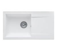 STRADOUR Evier a encastrer EINNA, en SMC BLANC UNI - 17, 1 bac, dim. 78 * 43,5 cm, vidage manuel Blanc G