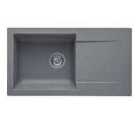 STRADOUR Evier a encastrer EINNA, en SMC GRIS BETON - 16, 1 bac, dim. 78 * 43,5 cm, vidage manuel Neutre G