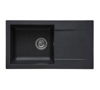 Evier Stradour 78 x 43,5 cm Dos mat noir