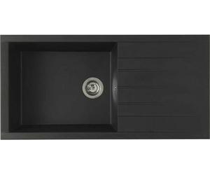 STRADOUR Evier construit en CUBE, en SMC BLACK STRAW - 06, 1 plateau, dimensions 100 * 50 cm, vidage manuel