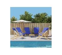 Vidaxl Serviettes De Plage 6 Pcs Bleu Royal 60x135 Cm Tissu 400 Gsm