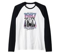Stranger Things Hawkins 1987 Group Tour Poster Manche Raglan