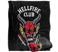 Stranger Things Hellfire Club Logo Plaid Ultra Doux au Toucher Soyeux - 152 x 127 cm