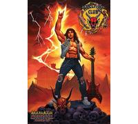 Stranger Things Hellfire Club Rock God Poster 61 x 91,5 cm + 2 barres en plastique 62 cm Noir