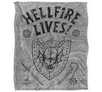 Stranger Things Hellfire Lives Graduation Plaid Ultra Doux au Toucher Soyeux 152 X 127 Cm
