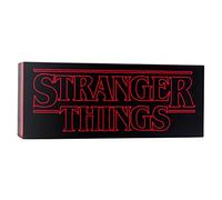 Stranger Things Lampe Logo Marchandise Officielle Netflix, Montage Murale ou Autonome avec 2 Modes de Lumière, Fonctionne sur Piles ou USB
