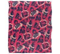 Stranger Things Tales from 85 Friends Pattern Plaid Ultra Doux au Toucher Soyeux - 152 x 127 cm