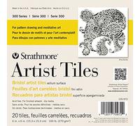 Strathmore 062105972 Lot de 20 dalles d'artiste Multicolore 15,2 x 15,2 cm